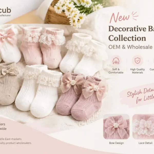 Pinecub Develops New Decorative Baby Socks Collection for Wholesale Customers
